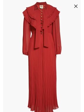 Farm Rio Pleated Maxi Jumpsuit